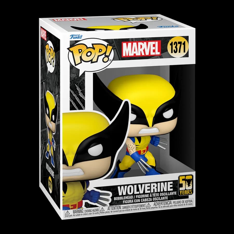 FUNKO POP! MARVEL: WOLVERINE 50th - WOLVERINE (CLASSIC) #1371 BOBBLE-HEAD VINYL FIGURE