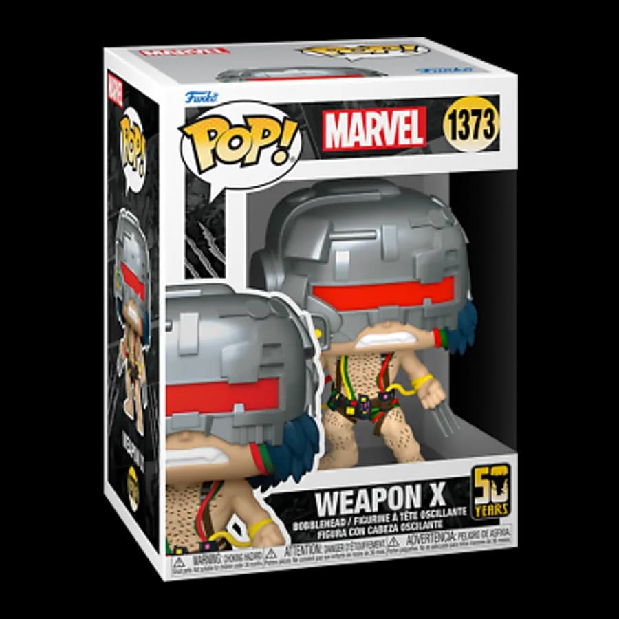 FUNKO POP! MARVEL: WOLVERINE 50th - WEAPON X #1373 BOBBLE-HEAD VINYL FIGURE