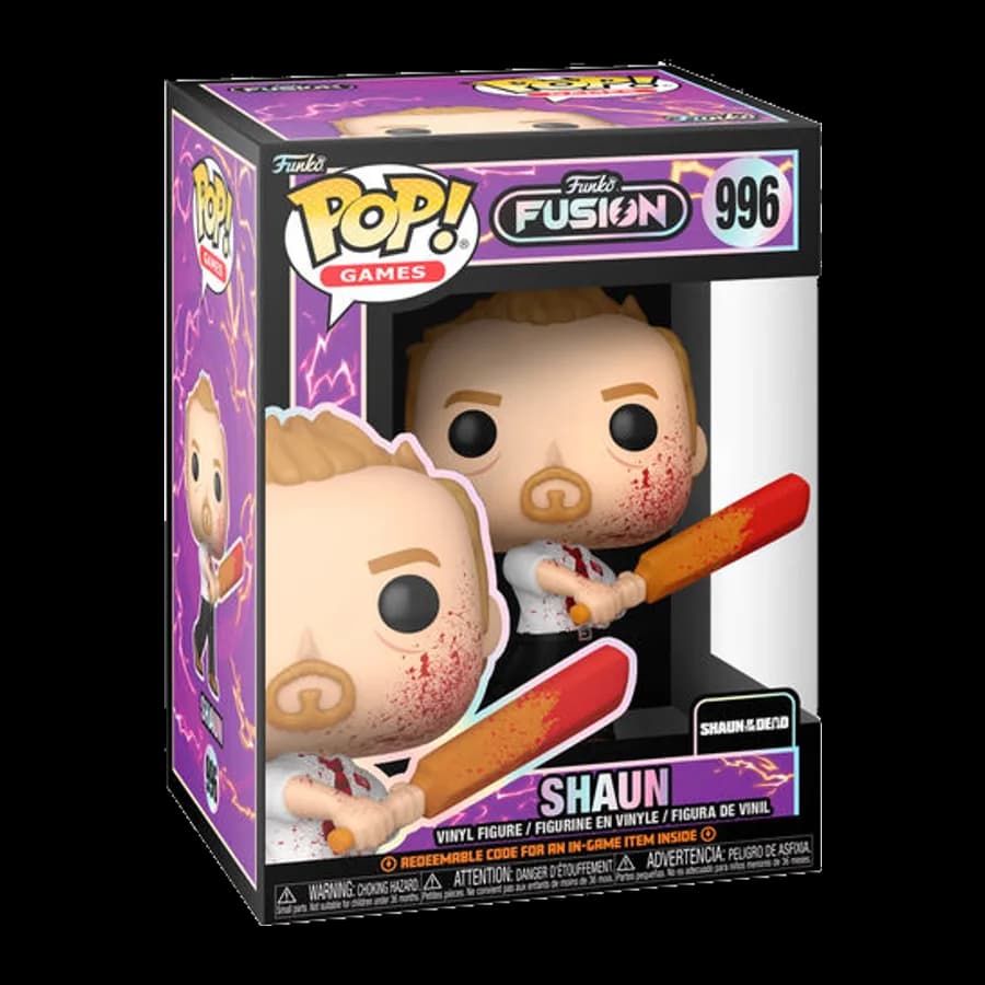 FUNKO POP! GAMES: FUNKO FUSION SHAUN OF THE DEAD - SHAUN #996 VINYL FIGURE