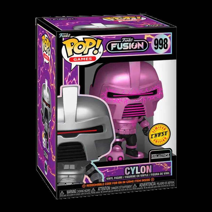 FUNKO POP! GAMES: FUNKO FUSION BATTLESTAR GALACTICA - CYLON {CHASE EDITION} #998 VINYL FIGURE