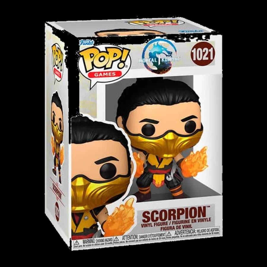 FUNKO POP! GAMES: MORTAL KOMBAT - SCORPION #1021 VINYL FIGURE
