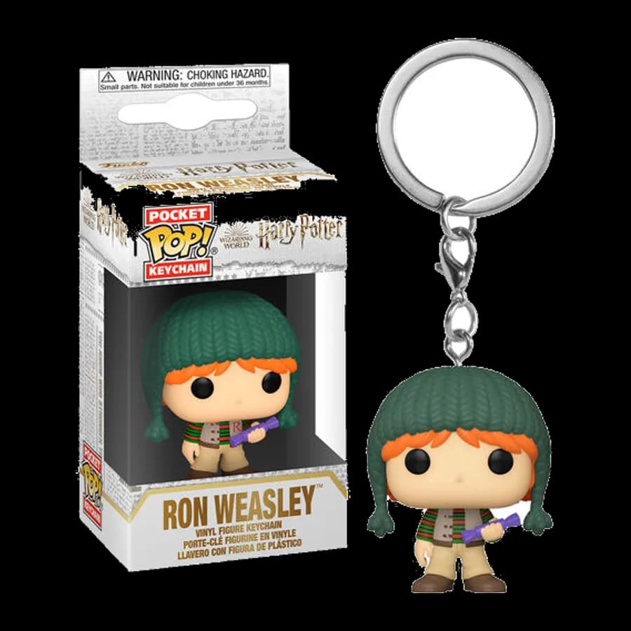 FUNKO POCKET POP! HARRY POTTER HOLIDAY - RON WEASLEY VINYL FIGURE KEYCHAIN