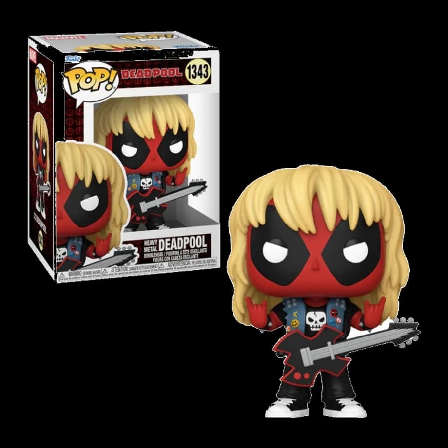 FUNKO POP! MARVEL: DEADPOOL HEAVY METAL DEADPOOL #1343 BOBBLE-HEAD VINYL FIGURE