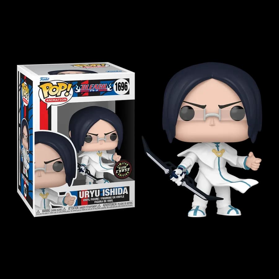 FUNKO POP! ANIMATION: BLEACH - URYU ISHIDA {GLOW CHASE EDITION} #1696 VINYL FIGURE