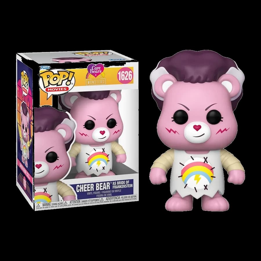 FUNKO POP! MOVIES: CAREBEARS X UNIVERSAL MONSTERS - CHEER BEAR AS BRIDE OF FRANKENSTEIN #1626 VINYL FIGURE