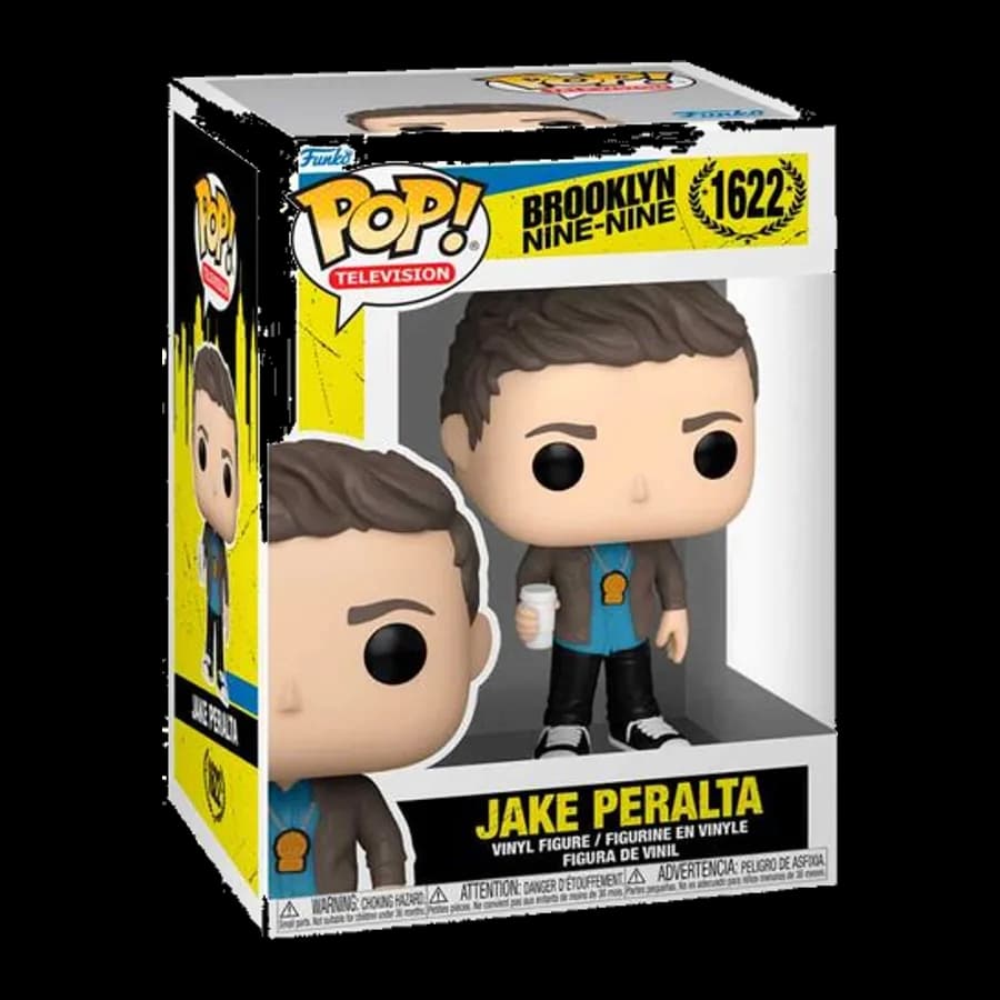 FUNKO POP! TELEVISION: BROOKLYN NINE-NINE - JAKE PERALTA (WITH COFFEE) #1622 VINYL FIGURE