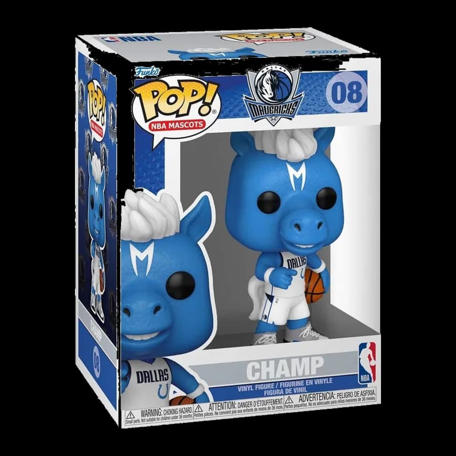 FUNKO POP! NBA MASCOTS: DALLAS MAVERICKS - CHAMP #08 VINYL FIGURE
