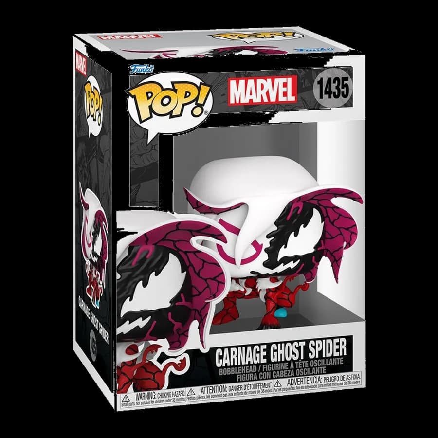 FUNKO POP! MARVEL: CARNAGEIZED - CARNAGE GHOST SPIDER #1435 BOBBLE-HEAD VINYL FIGURE