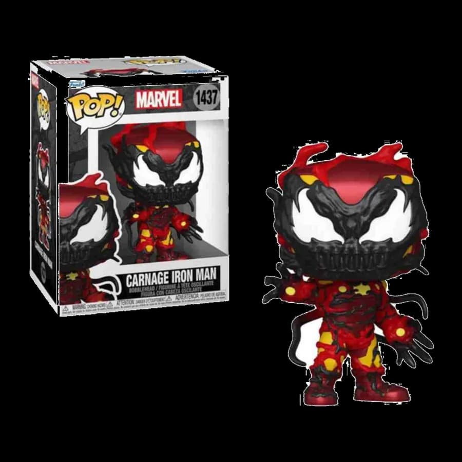 FUNKO POP! MARVEL: CARNAGEIZED - CARNAGE IRON MAN #1437 BOBBLE-HEAD VINYL FIGURE