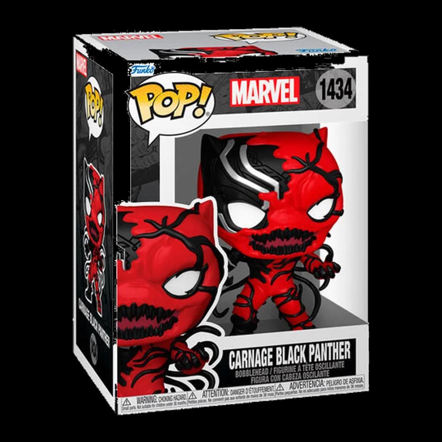 FUNKO POP! MARVEL: CARNAGEIZED - CARNAGE BLACK PANTHER #1434 BOBBLE-HEAD VINYL FIGURE