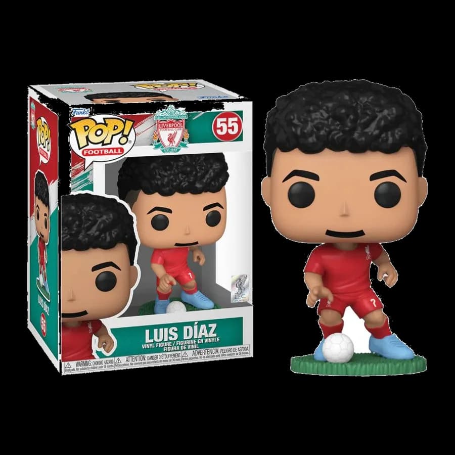 FUNKO POP! FOOTBALL: LIVERPOOL FC - LUIS DIAZ #55 VINYL FIGURE