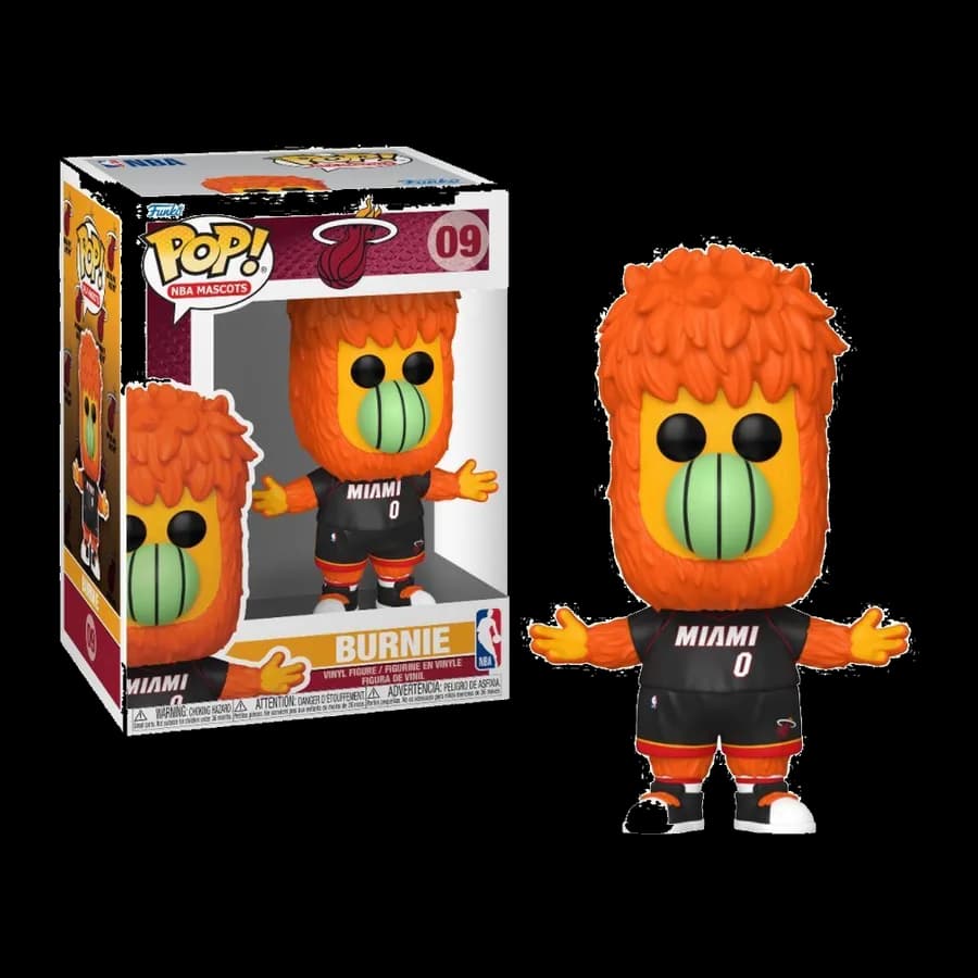 FUNKO POP! NBA MASCOTS: MIAMI - BURNIE #09 VINYL FIGURE