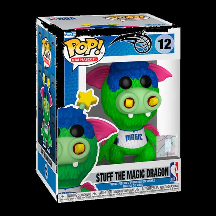 FUNKO POP! NBA MASCOTS: ORLANDO - STUFF THE MAGIC DRAGON #12 VINYL FIGURE