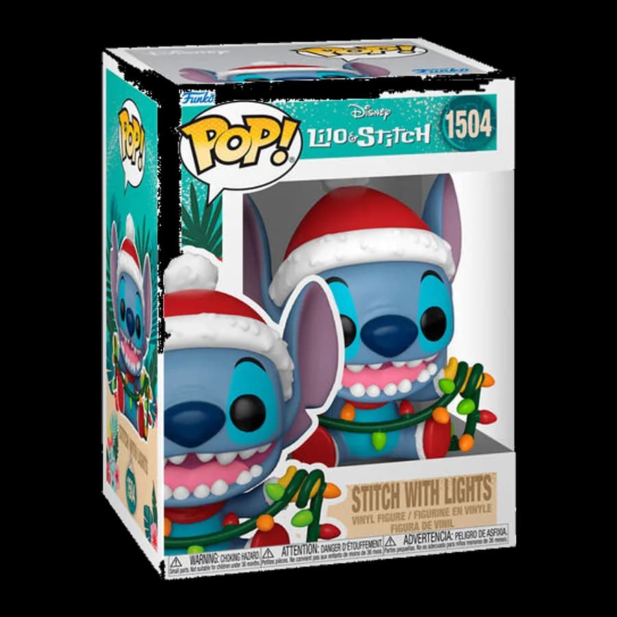FUNKO POP! DISNEY: LILO & STITCH HOLIDAY - STITCH WITH LIGHTS #1504 VINYL FIGURE