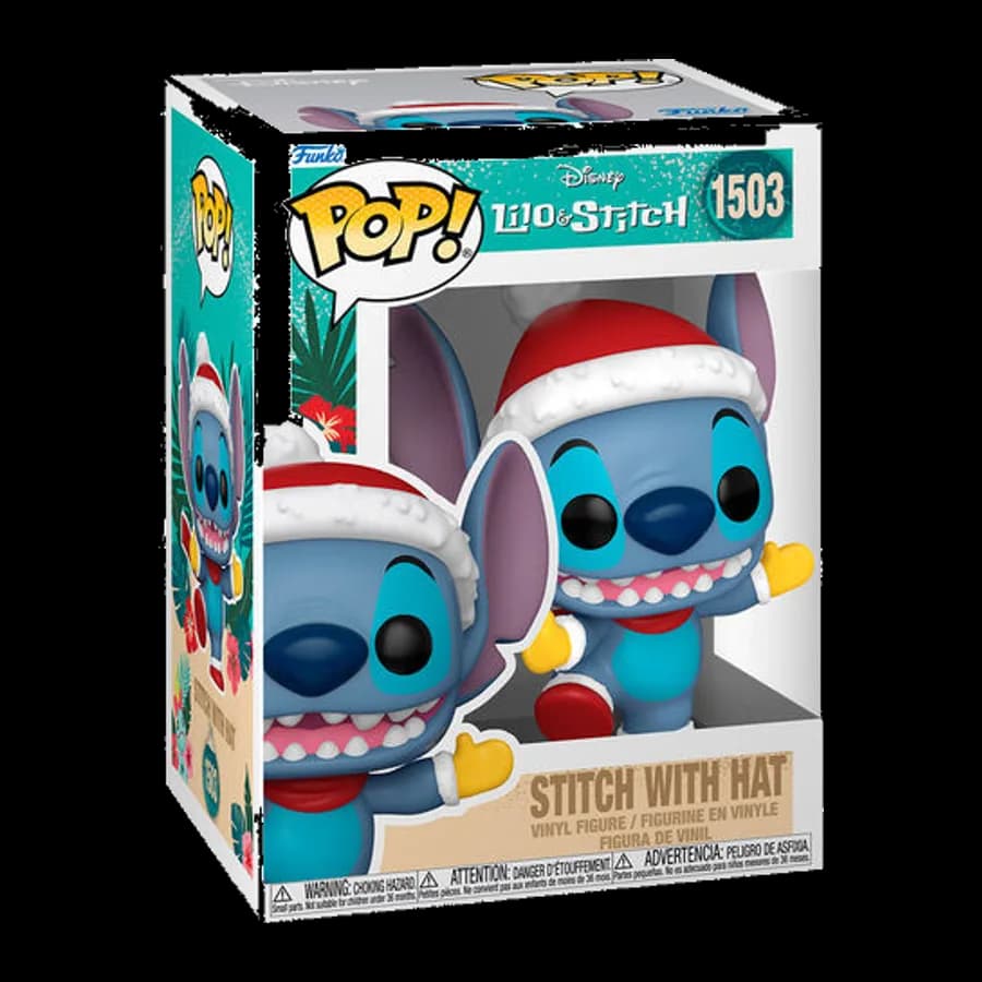 FUNKO POP! DISNEY: LILO & STITCH HOLIDAY - STITCH WITH HAT #1503 VINYL FIGURE