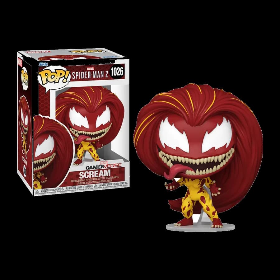 FUNKO POP! MARVEL: SPIDER-MAN 2 GAMER VERSE - SCREAM #1026 BOBBLE-HEAD VINYL FIGURE