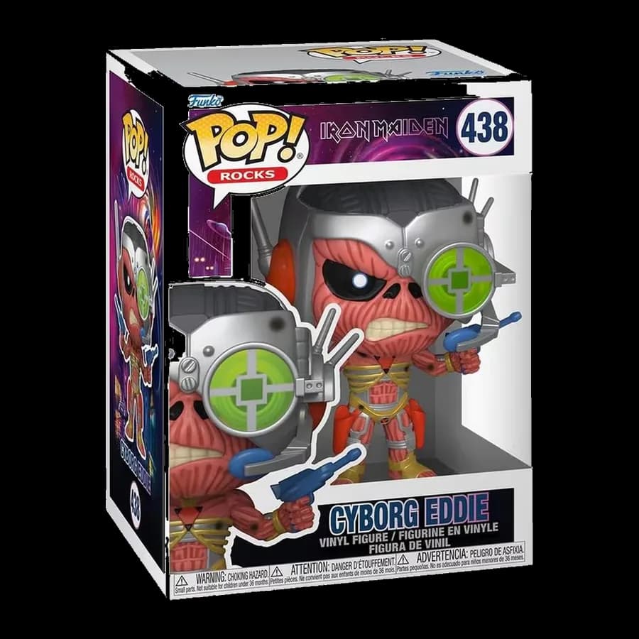 FUNKO POP! ROCKS: IRON MAIDEN - CYBORG EDDIE #438 VINYL FIGURE