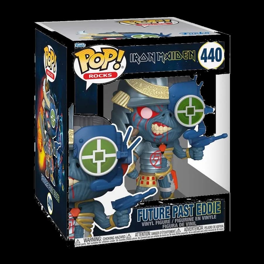 FUNKO POP! SUPER: IRON MAIDEN - FUTURE PAST EDDIE #440 VINYL FIGURE (6'')