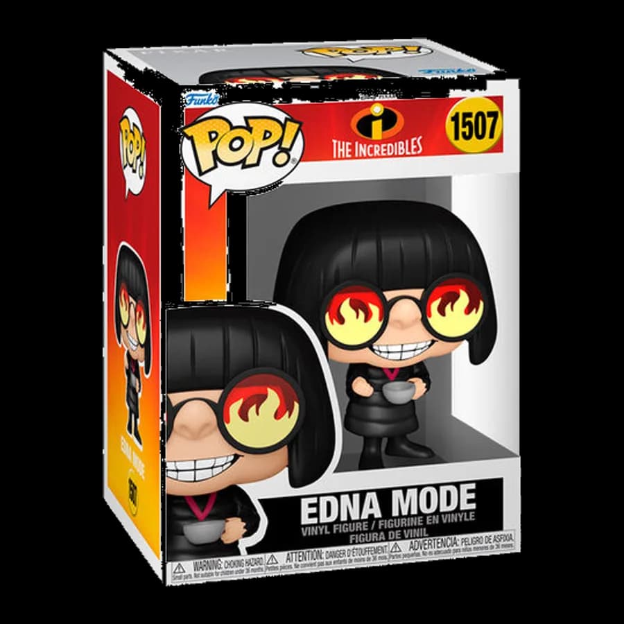 FUNKO POP! DISNEY PIXAR: THE INCREDIBLES (20th ANNIVERSARY) - EDNA MODE #1507 VINYL FIGURE