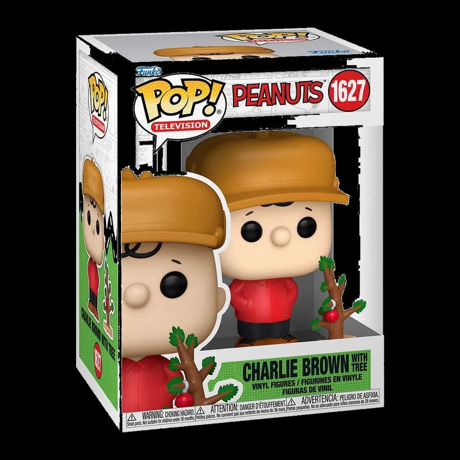 FUNKO POP! TELEVISION: PEANUTS - CHARLIE BROWN WITH TREE #1627 VINYL FIGURE