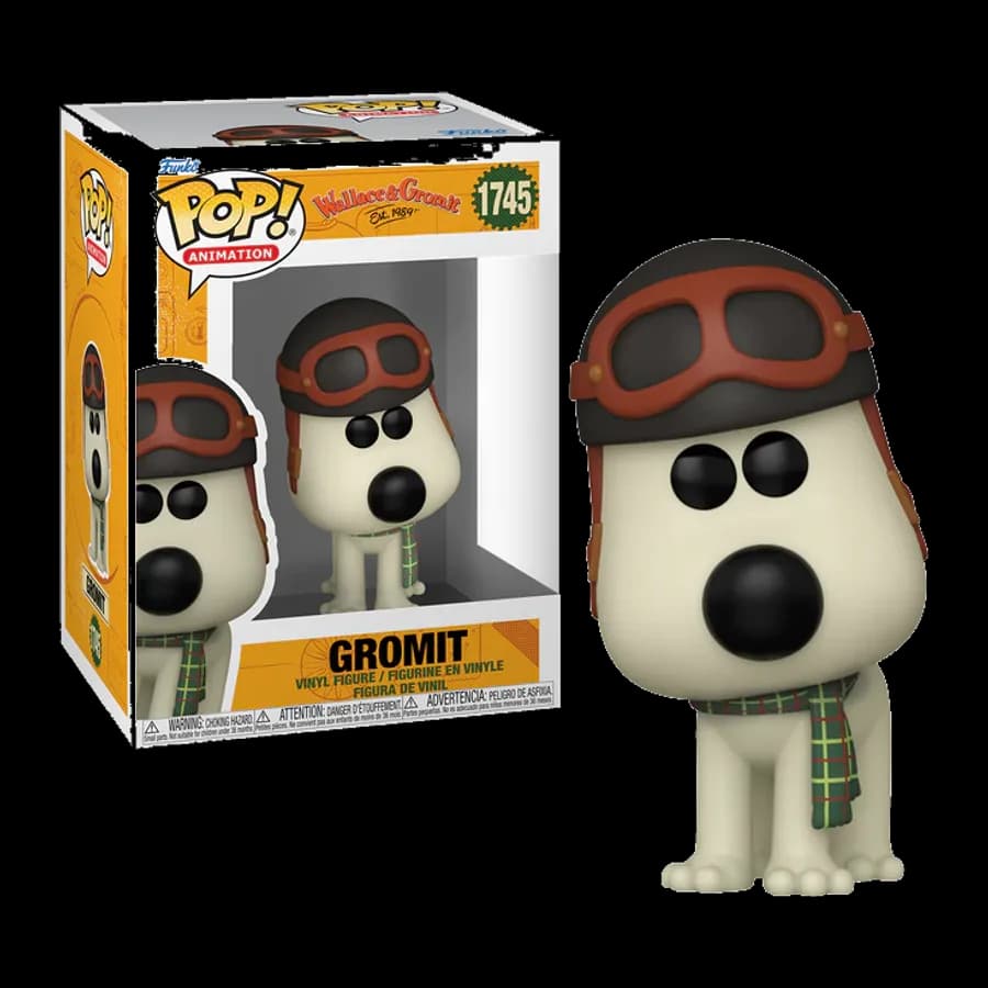 FUNKO POP! ANIMATION: WALLACE & GROMIT - GROMIT #1745 VINYL FIGURE
