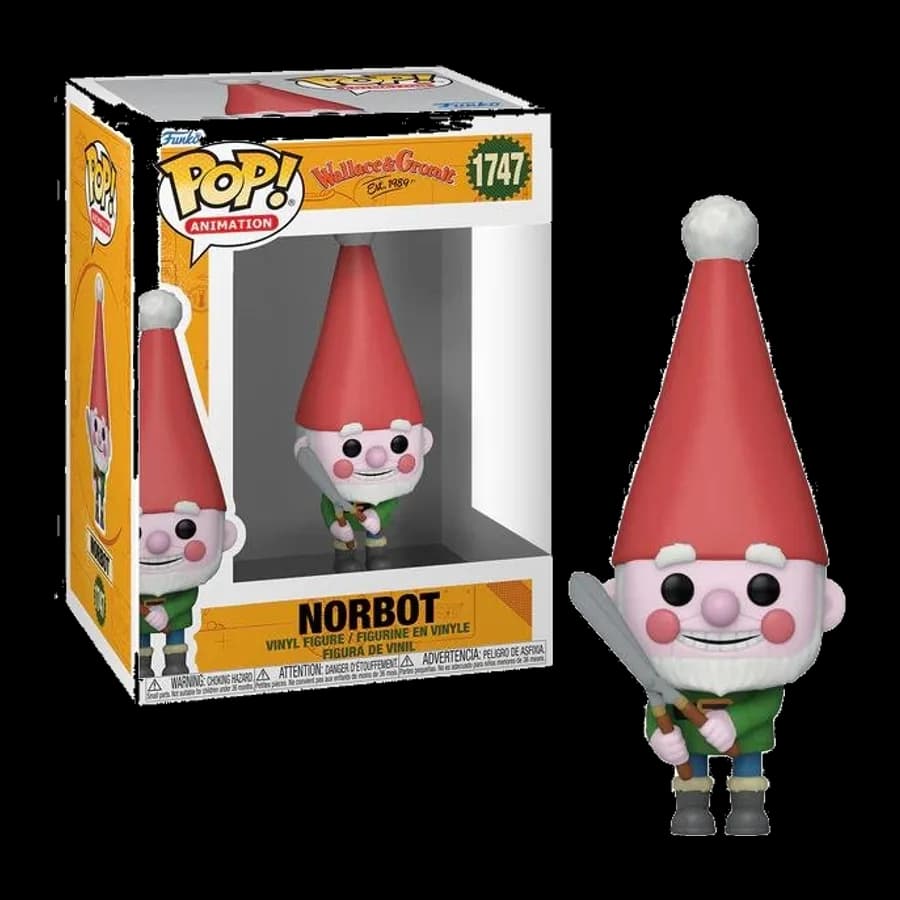 FUNKO POP! ANIMATION: WALLACE & GROMIT - NORBOT #1747 VINYL FIGURE