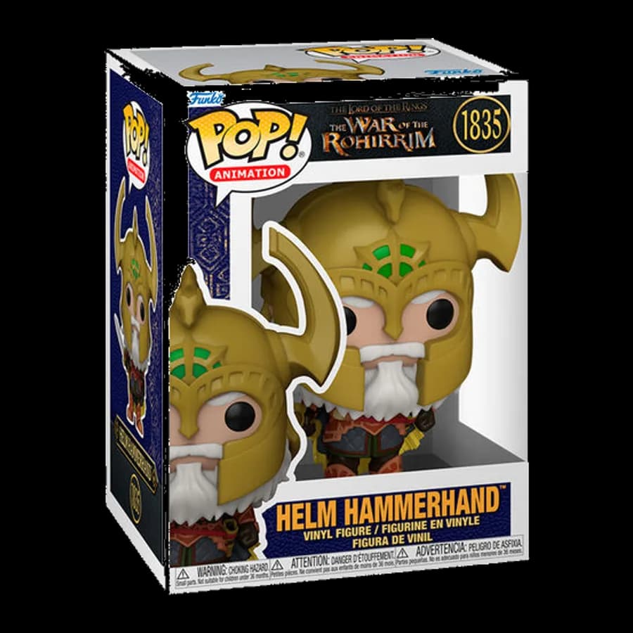 FUNKO POP! ANIMATION THE LORD OF THE RINGS: THE WAR OF ROHIRRIM - HELM HAMMERHAND #1835 VINYL FIGURE