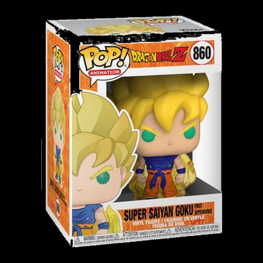 FUNKO POP! ANIMATION: DRAGON BALL Z S8 - SUPER SAIYAN GOKU FIRST APPEARANCE #860 VINYL FIGURE