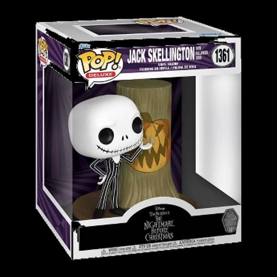 FUNKO POP! DELUXE: THE NIGHTMARE BEFORE CHRISTMAS 30th - JACK SKELLINGTON WITH HALLOWEN DOOR #1361 VINYL FIGURE
