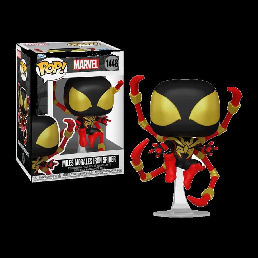 FUNKO POP! MARVEL: SPIDER-MAN - MILES MORALES IRON SPIDER #1448 BOBBLE-HEAD VINYL FIGURE