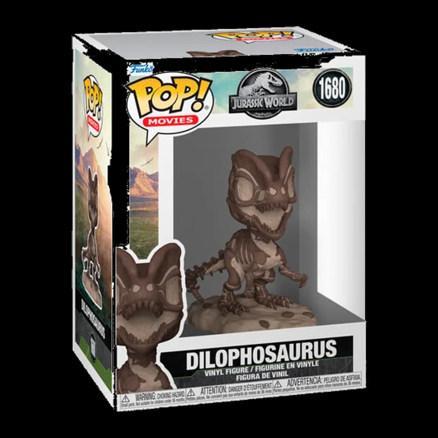 FUNKO POP! MOVIES: JURASSIC WORLD - DILOPHOSAURUS #1680 VINYL FIGURE
