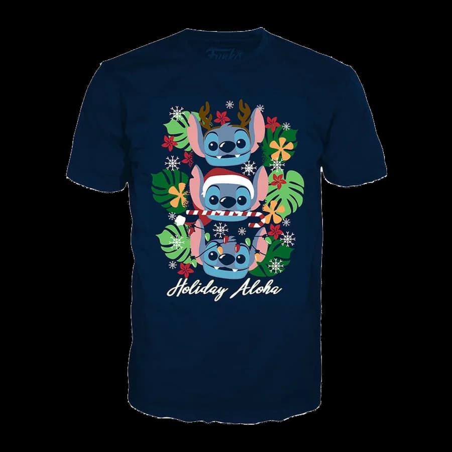 FUNKO TEE DISNEY: STITCH - HOLIDAY STITCH T-SHIRT (L)