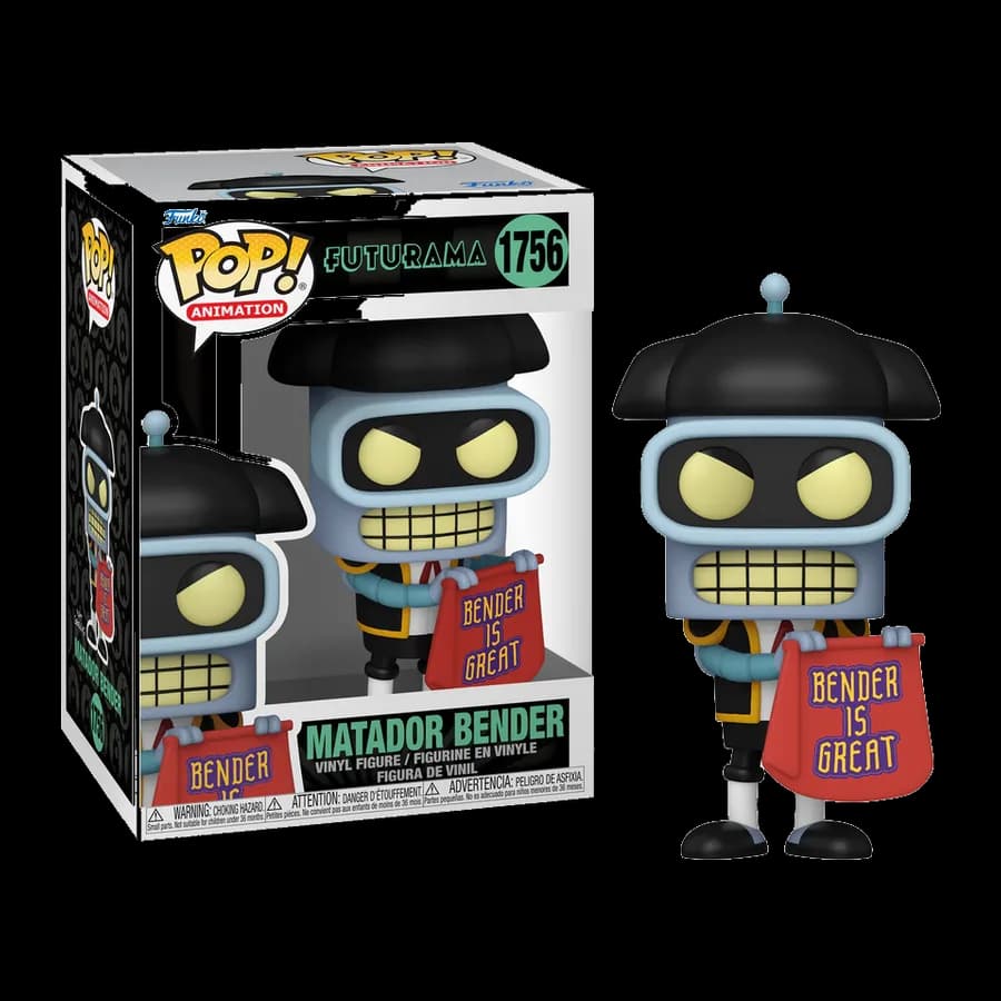 FUNKO POP! ANIMATION: FUTURAMA - MATADOR BENDER #1756 VINYL FIGURE