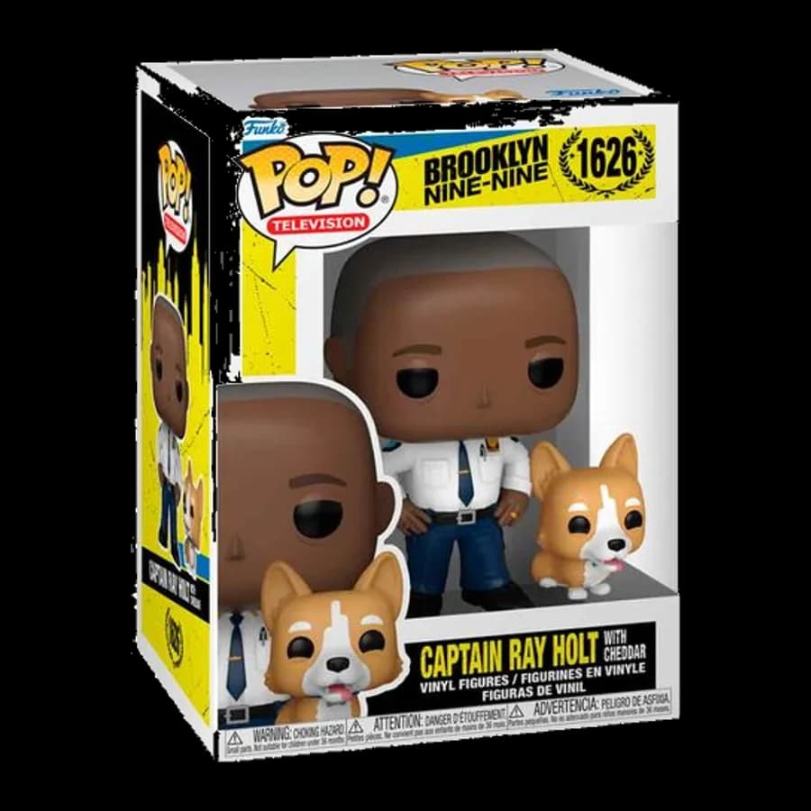 FUNKO POP! TELEVISION: BROOKLYN NINE-NINE - CAPTAINT RAY HOLT WITH CHEDDAR #1626 VINYL FIGURE