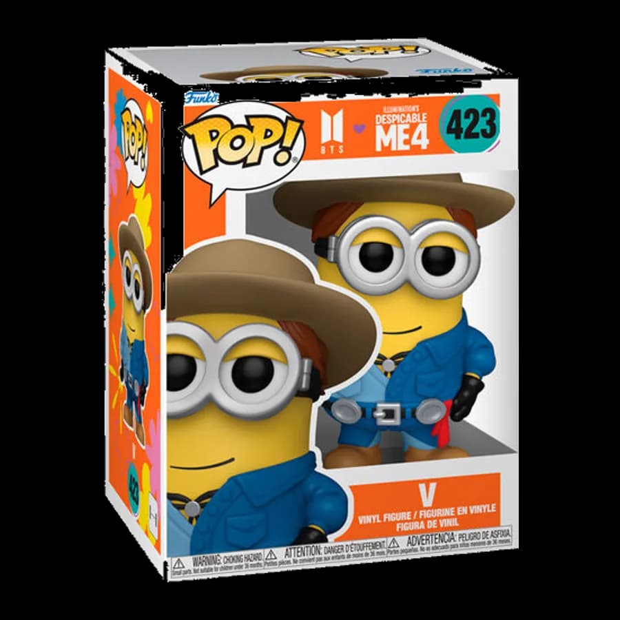 FUNKO POP! ROCKS: DESPICABLE ME 4 X BTS - V #423 VINYL FIGURE