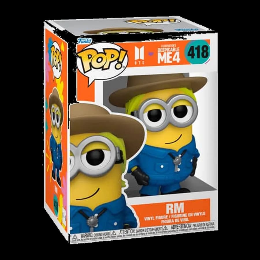 FUNKO POP! ROCKS: DESPICABLE ME 4 X BTS - RM #418 VINYL FIGURE