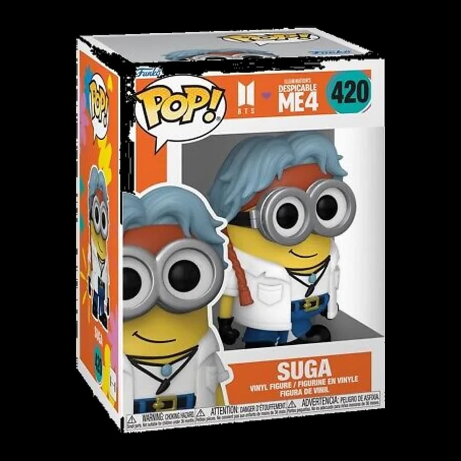 FUNKO POP! ROCKS: DESPICABLE ME 4 X BTS - SUGA #420 VINYL FIGURE