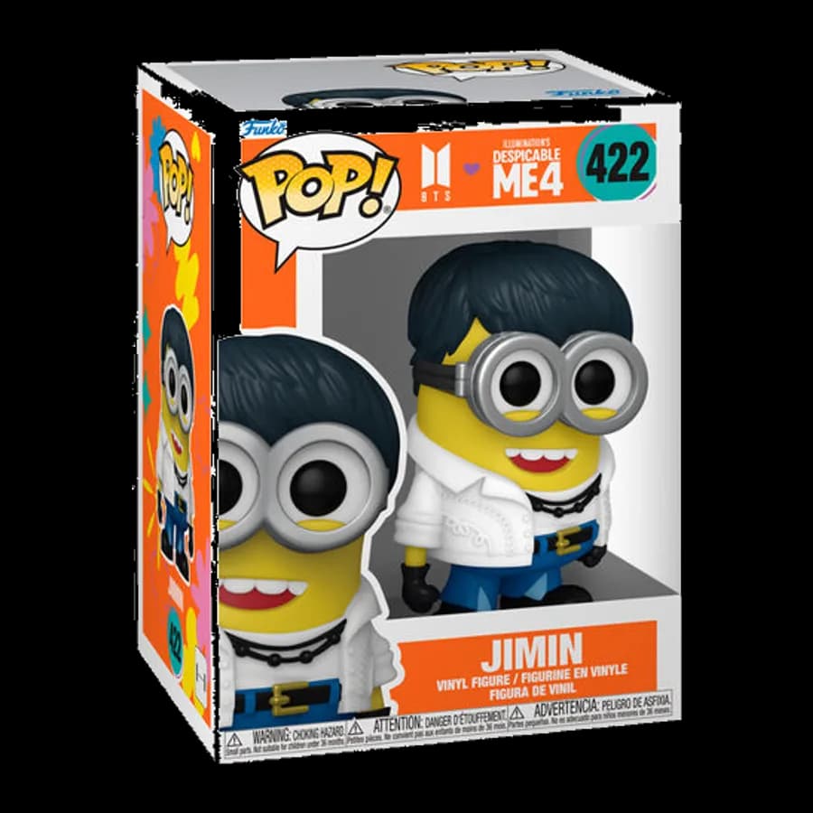 FUNKO POP! ROCKS: DESPICABLE ME 4 X BTS - JIMIN #422 VINYL FIGURE