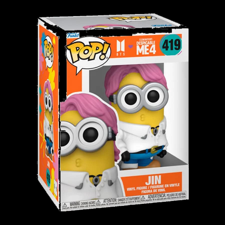 FUNKO POP! ROCKS: DESPICABLE ME 4 X BTS - JIN #419 VINYL FIGURE
