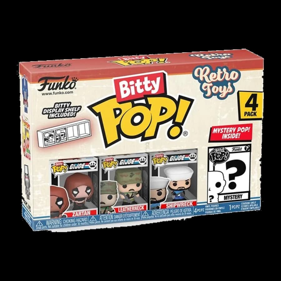 FUNKO BITTY POP! 4-PACK: RETRO TOYS: GI JOE VINYL FIGURES