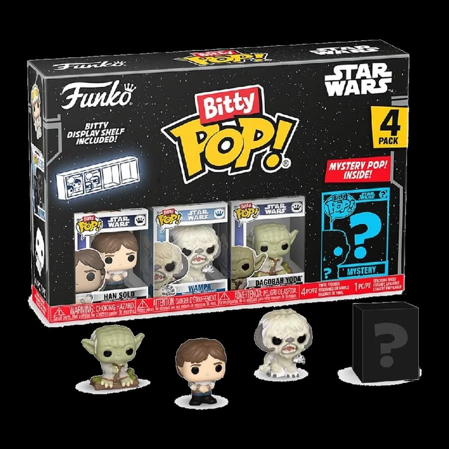 FUNKO BITTY POP! 4-PACK: DISNEY: STAR WARS - HAN SOLO VINYL FIGURES