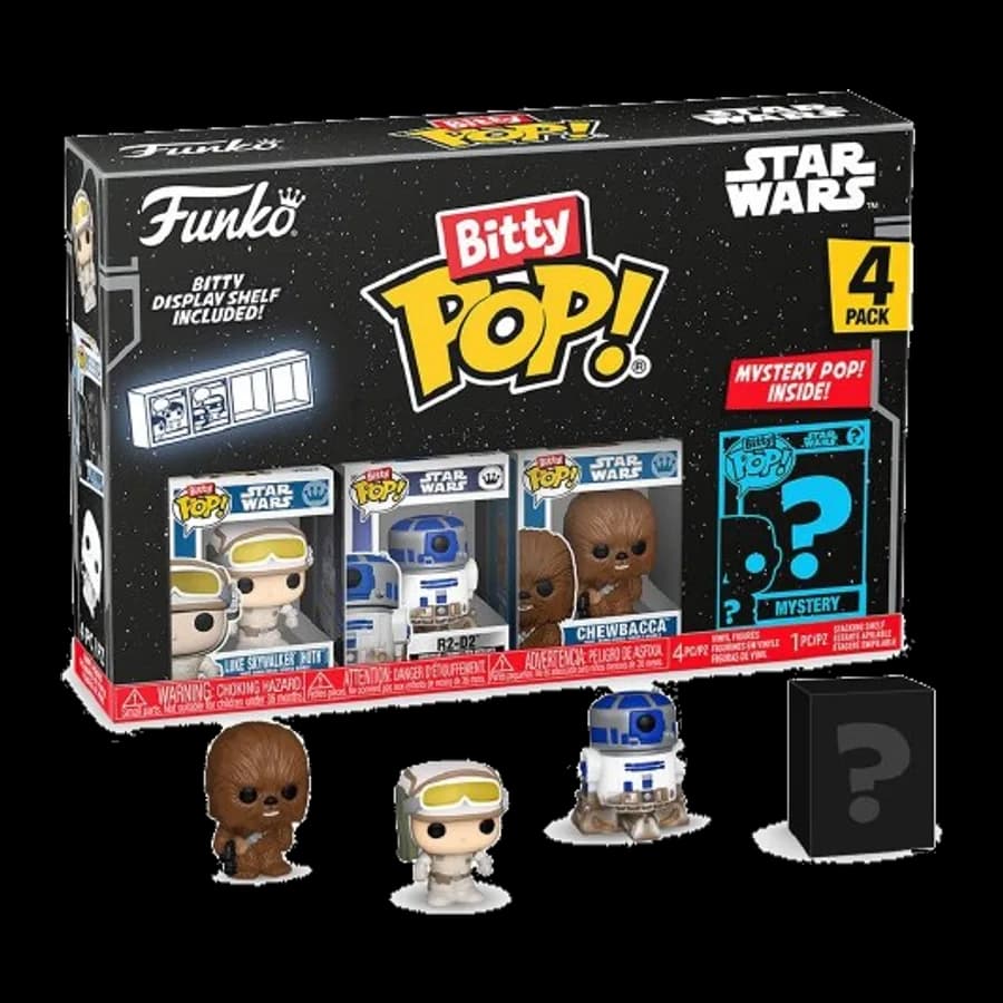 FUNKO BITTY POP! 4-PACK: DISNEY: STAR WARS - LUKE VINYL FIGURES