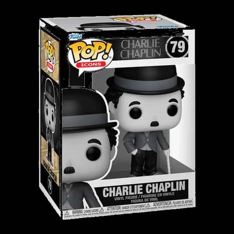 FUNKO POP! ICONS: CHARLIE CHAPLIN - CHARLIE CHAPLIN #79 VINYL FIGURE
