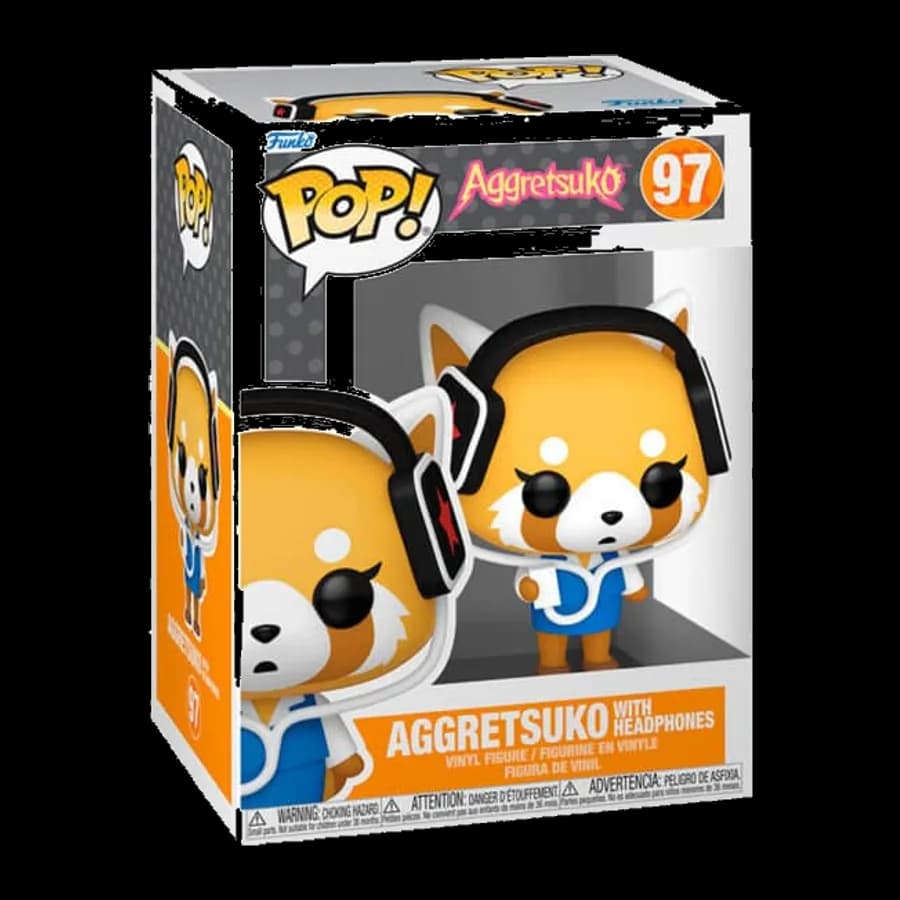 FUNKO POP! SANRIO: AGGRETSUKO - AGGRETSUKO WITH HEADPHONES #97 VINYL FIGURE