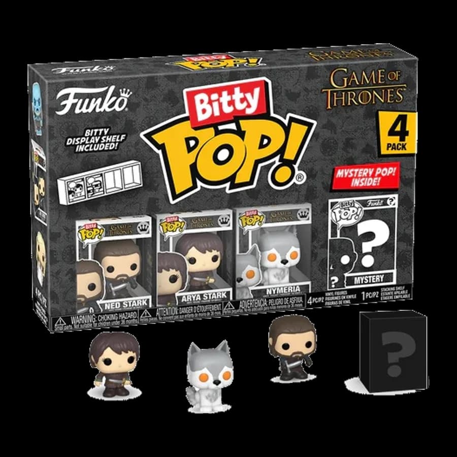 FUNKO BITTY POP! 4-PACK: GAME OF THRONES - NED STARK VINYL FIGURES