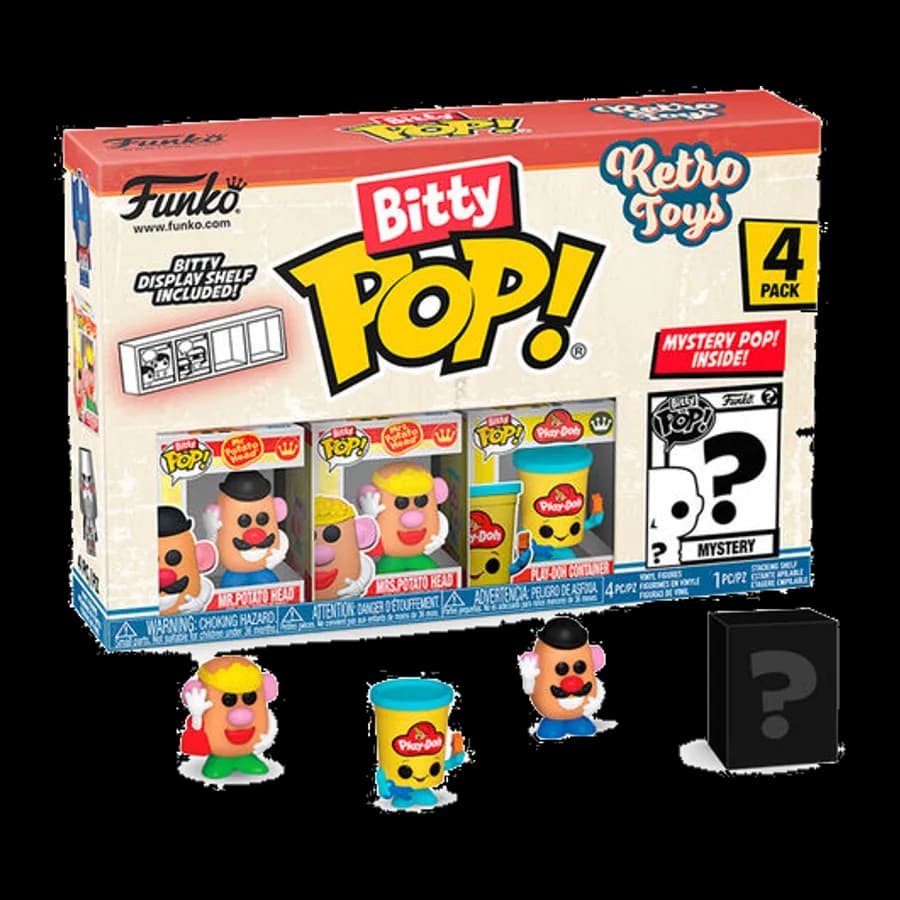 FUNKO BITTY POP! 4-PACK: RETRO TOYS: MR. POTATO HEAD VINYL FIGURES