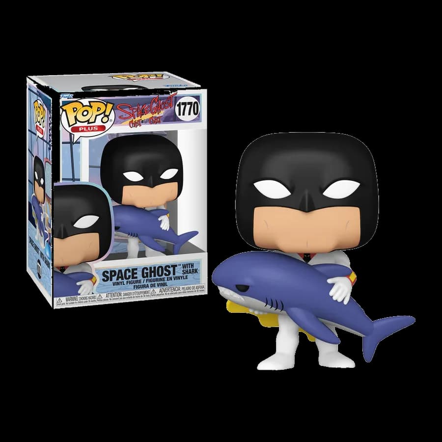 FUNKO POP! PLUS: SPACE GHOST COAST TO COAST - SPACE GHOST WITH SHARK #1770 VINYL FIGURE