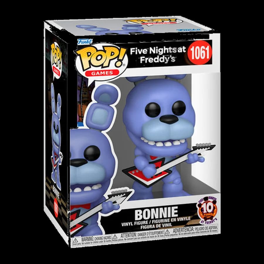 FUNKO POP! GAMES: FIVE NIGHTS AT FREDDY'S (10 YEARS) - BONNIE #1061 VINYL FIGURE