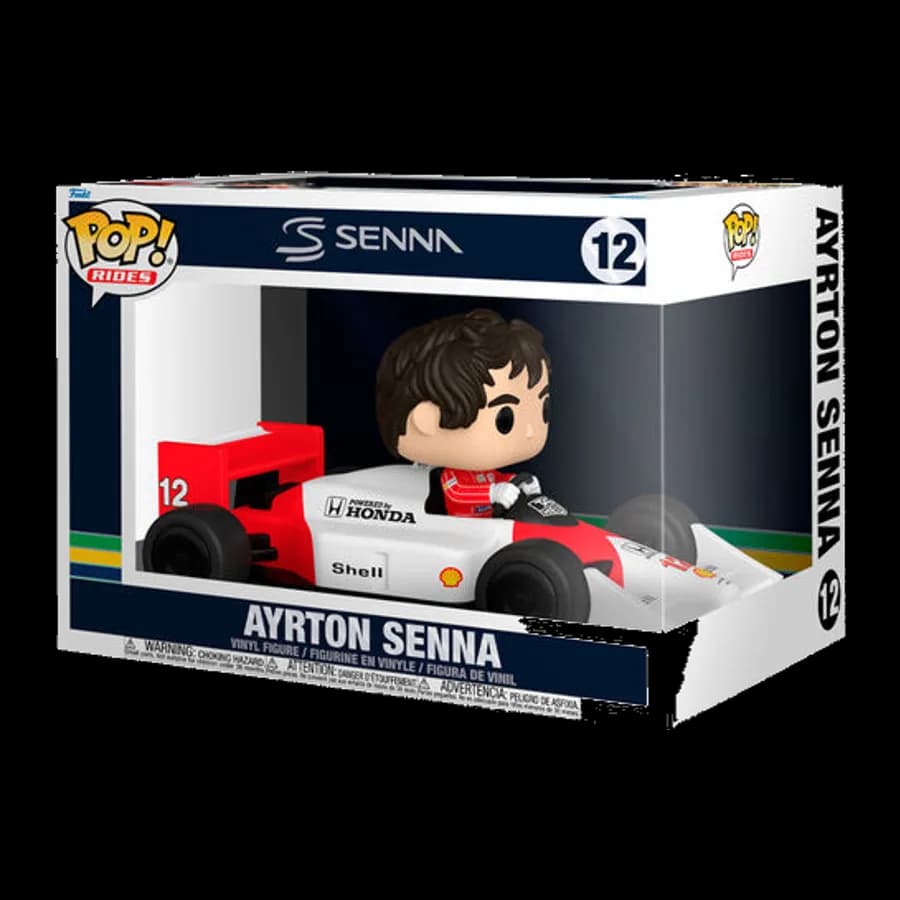 FUNKO POP! RIDES SUPER DELUXE: SENNA - AYRTON SENNA (MCLAREN) #12 VINYL FIGURE