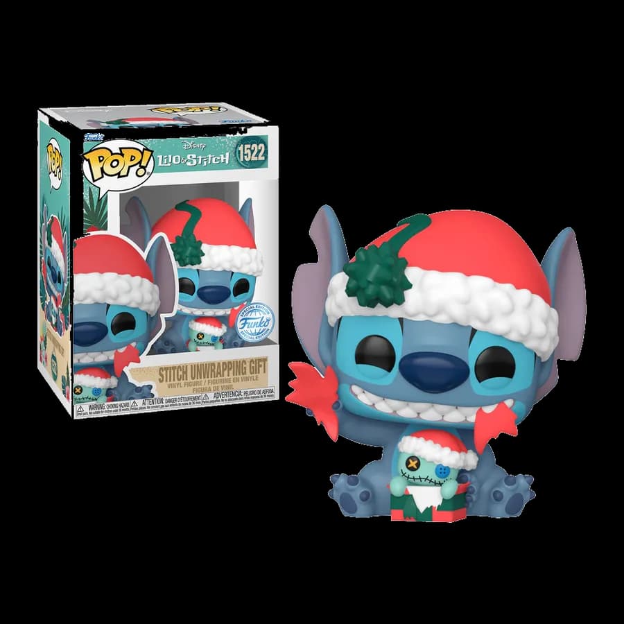 FUNKO POP! DISNEY: LILO & STITCH - STITCH UNWRAPPING GIFT (SPECIAL EDITION) #1522 VINYL FIGURE